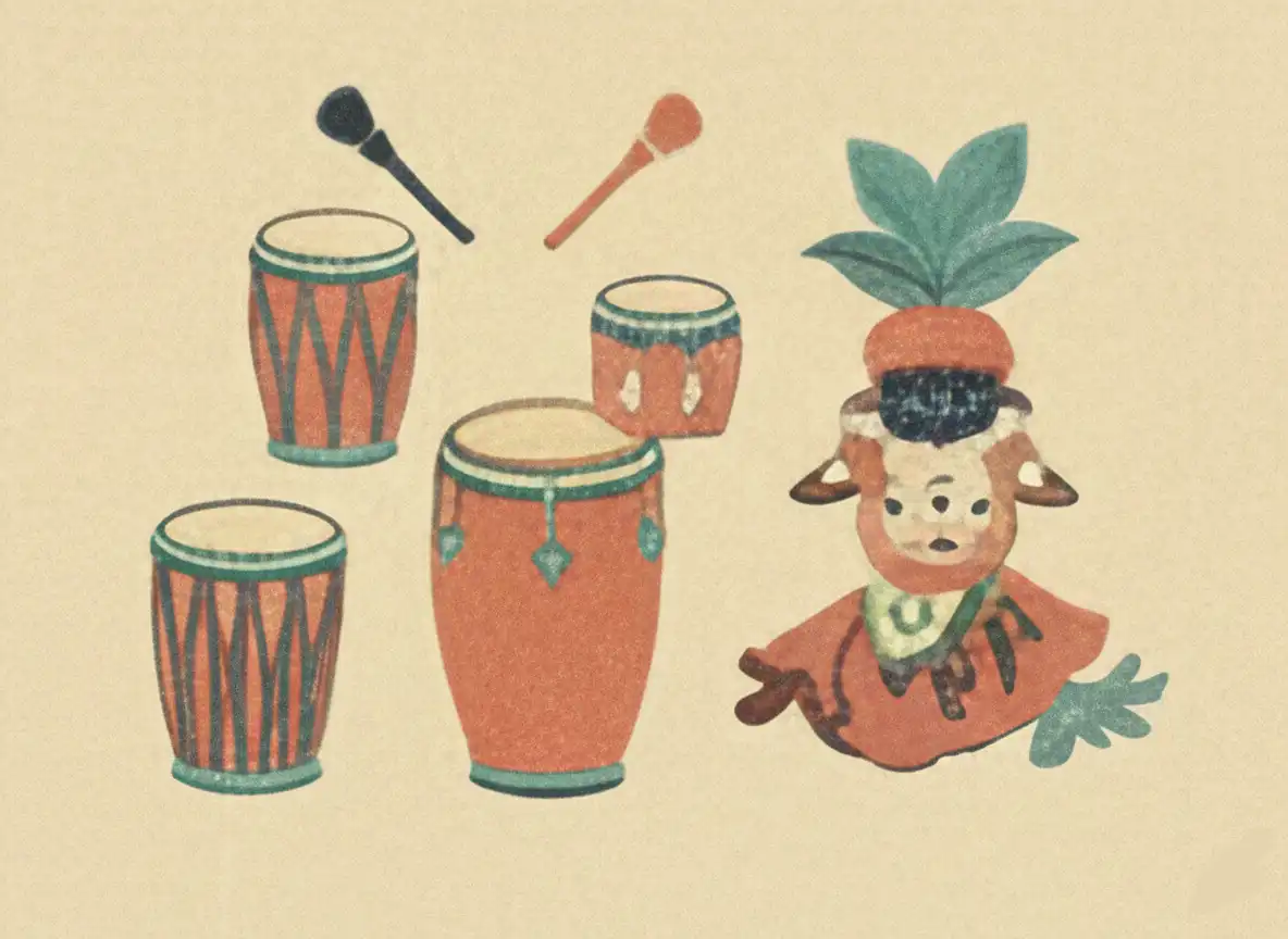 Instrumentos tradicionales de Rumba cubana